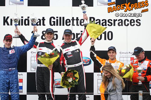 Podium met winnaars Frans Verschuur en Luc Braams